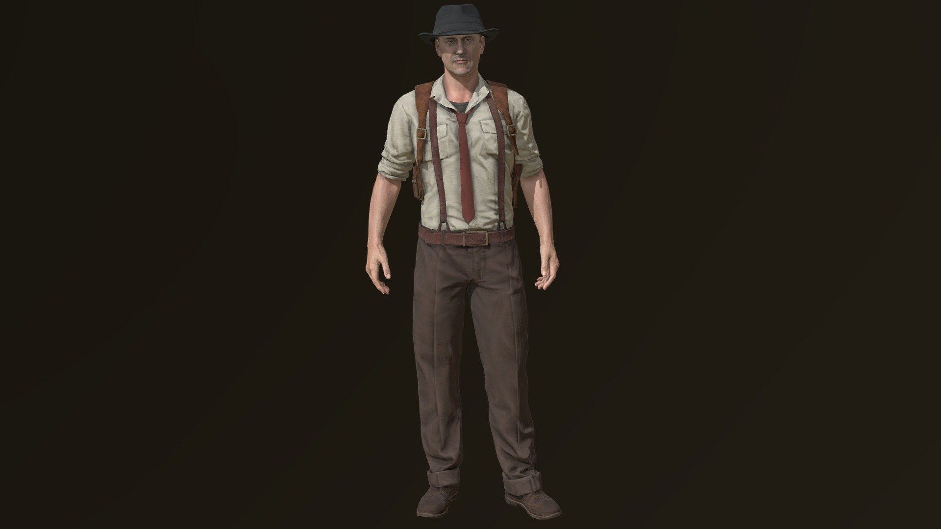 Detective (Mafia) :
Complete archive in additional file.

Character in A-pose ( Game Version).




High details.

Highres unique textures.

Rigged.

Exported to Unreal. Use same standard unreal mannequin skeleton. Can handle the same animations as Unreal mannequin from marketplace.

Highres Texturesets.

Professional Uv Layout.

Character mesh.

Rigged, with high definition textures.

Texture types:




Albedo (Diffuse).

Normal.

Roughness.

Metallness.

ORM(Unreal Engine).
