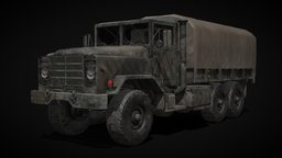 M939 Transport truck prop, transport, truck-heavy-vehicle, gameready, m939