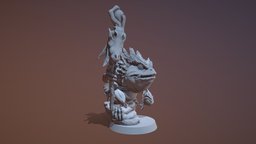 Froglin fish, crocodile, frog, lizardman, shaman, swamp, feather, magician