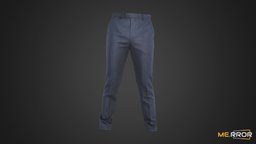 [Game-Ready] Navy Suit Slacks Pants suit, topology, style, fashion, pants, stylish, ar, fabric, casual, low-poly, photogrammetry, lowpoly, 3dscan, gameasset, basic, navy, gameready, casual-fashion, noai, fahsion-scan