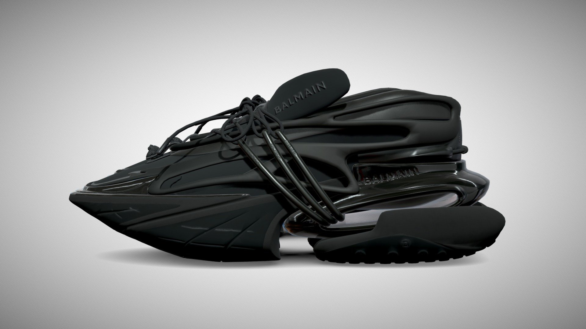 Strut your digital runway with the &ldquo;BALMAIN UNICORN LOW-TOP SNEAKERS