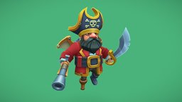 Flying pirate gameart, pirate, fantasy