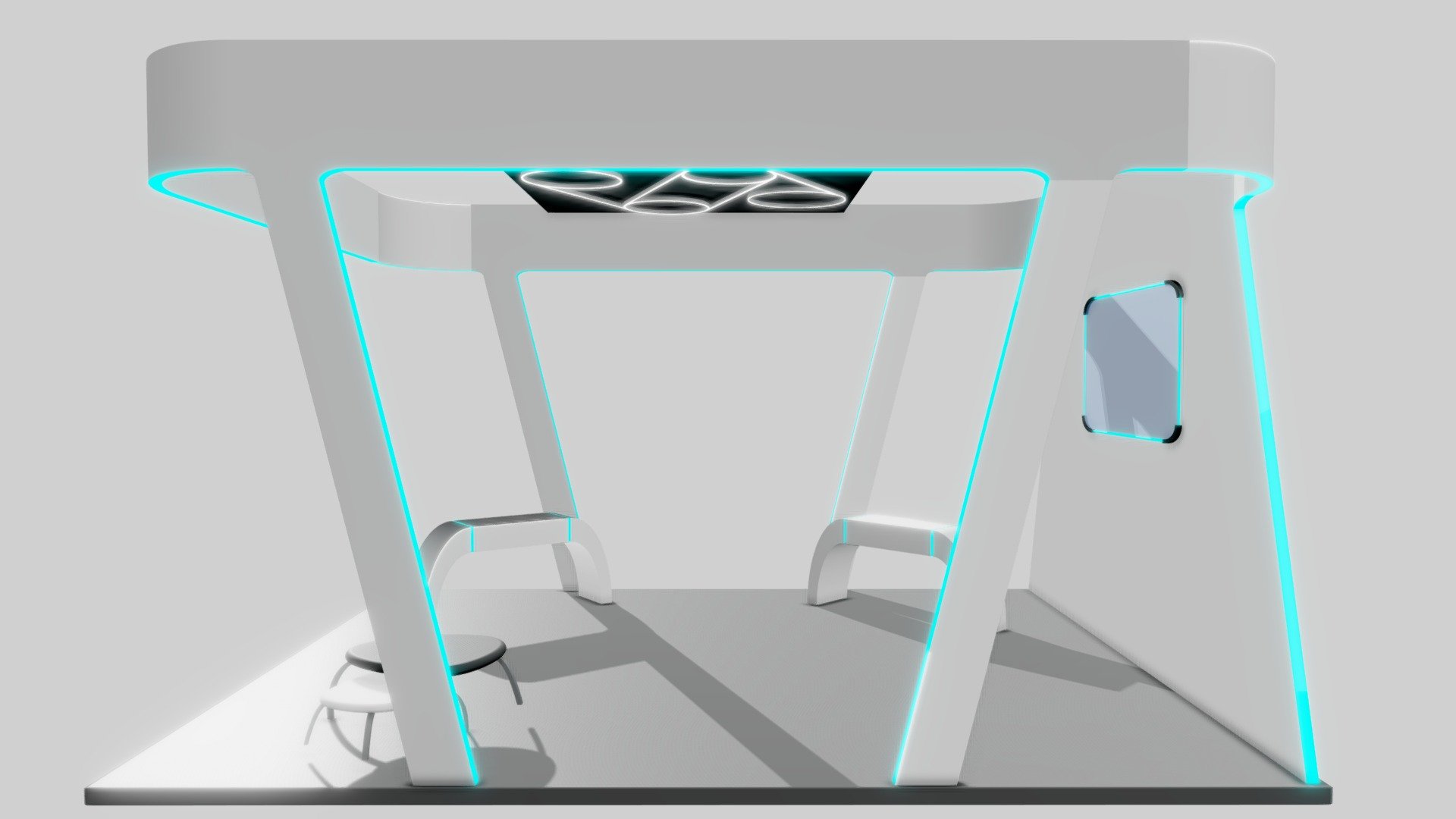 Just a simple and elegant booth to use in Unity. Materials used are generally simple monochromatic ones, but you can make them look a lot better even with some free ones available by others on the Unity Asset Store or any other store.

For any questions, please don't hesitate to e-mail us at: info@conferience.com