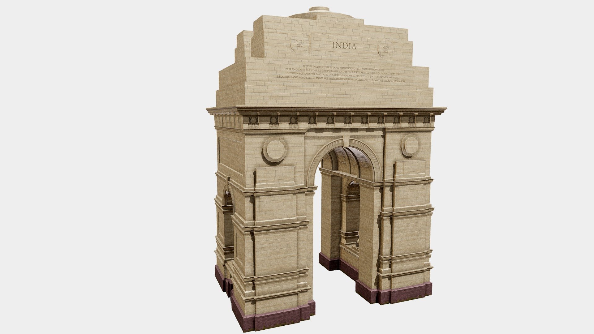 The India Gate is a war memorial located astride the Rajpath, on the eastern edge of the &ldquo;ceremonial axis
