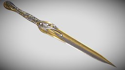 Finrod's Dagger elf, lotr, elvish, sauron, elven, lordoftherings, galadriel, weapon, dagger, valar, ringsofpower, valinor, finrod