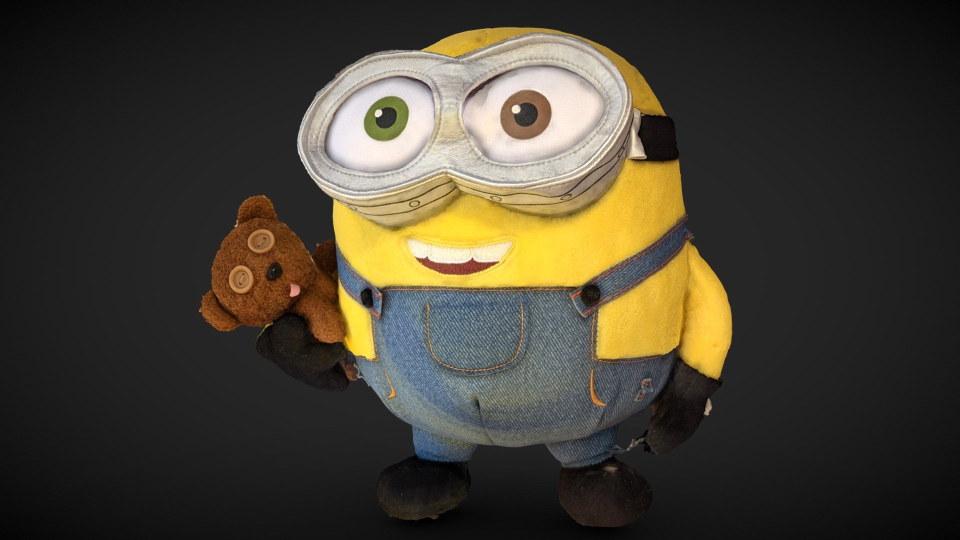 Last summer I went to Universal Studios in Orlando with my best friend. It was great fun—the Harry Potter stuff was super cool and I managed to win a Simpsons-themed cat hat in one of the carnival games (that's a 3D model for another time). Since all Minions-related movies are (no-longer-secretly) some of my favorites, I couldn't leave without this guy. He and his teddy bear keep me company on my desk as I work. :D

This is my entry for the RealityCapture Favorite Toy Challenge, which is running until the end of the month. There's still time for you to join!