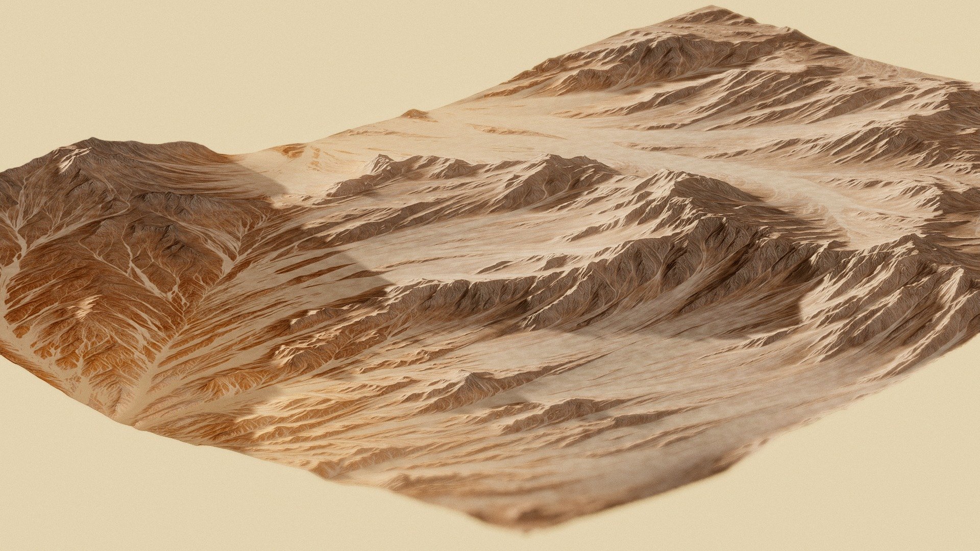Desert Landscape made with Word Machine.

Includes: 
~>Main Texture 
~>Normal-Height Map 
~>Specular Map 
~>Height Map 
~>Obj Mesh