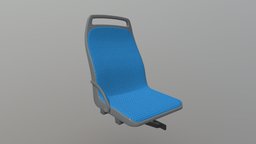 Modern Bus Seat modern, train, vehicles, transportation, communication, urban, seat, bus, seating, tram