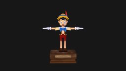 Fanart Pinocchio photoshopcc, pinocchio, maya2018, model3d