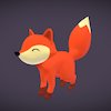 Cartoon Fox cute, gaming, mascot, fox, 2d, mamakun, renard, flat-color, character, cartoon, 3d, 3dsmax, design, animal