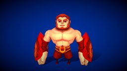 Cartoon Fighter greek, warrior, fighter, chain, weapon, cartoon