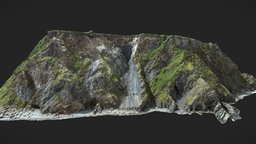 Big Coastal Ocean Cliff Scan D landscape, exterior, coast, mountain, big, huge, ocean, cliff, beach, scanned, models, real, nature, large, shore, various, photoscan, photogrammetry, 3d, model, scan, stone, rock, sea, noai