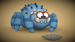 Cute Spider | CCW dae, spider, tarantula, ccw, stylized, cutecreatureworkshop, daesdc2022, daesdc2022ccw, daesdc2023, daesdc2023ccw