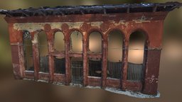 Ruins ruin, ruins, cafe, russian, debris, old, rus, neominigan, photoscan, photogrammetry, enrty, entarce, collumns