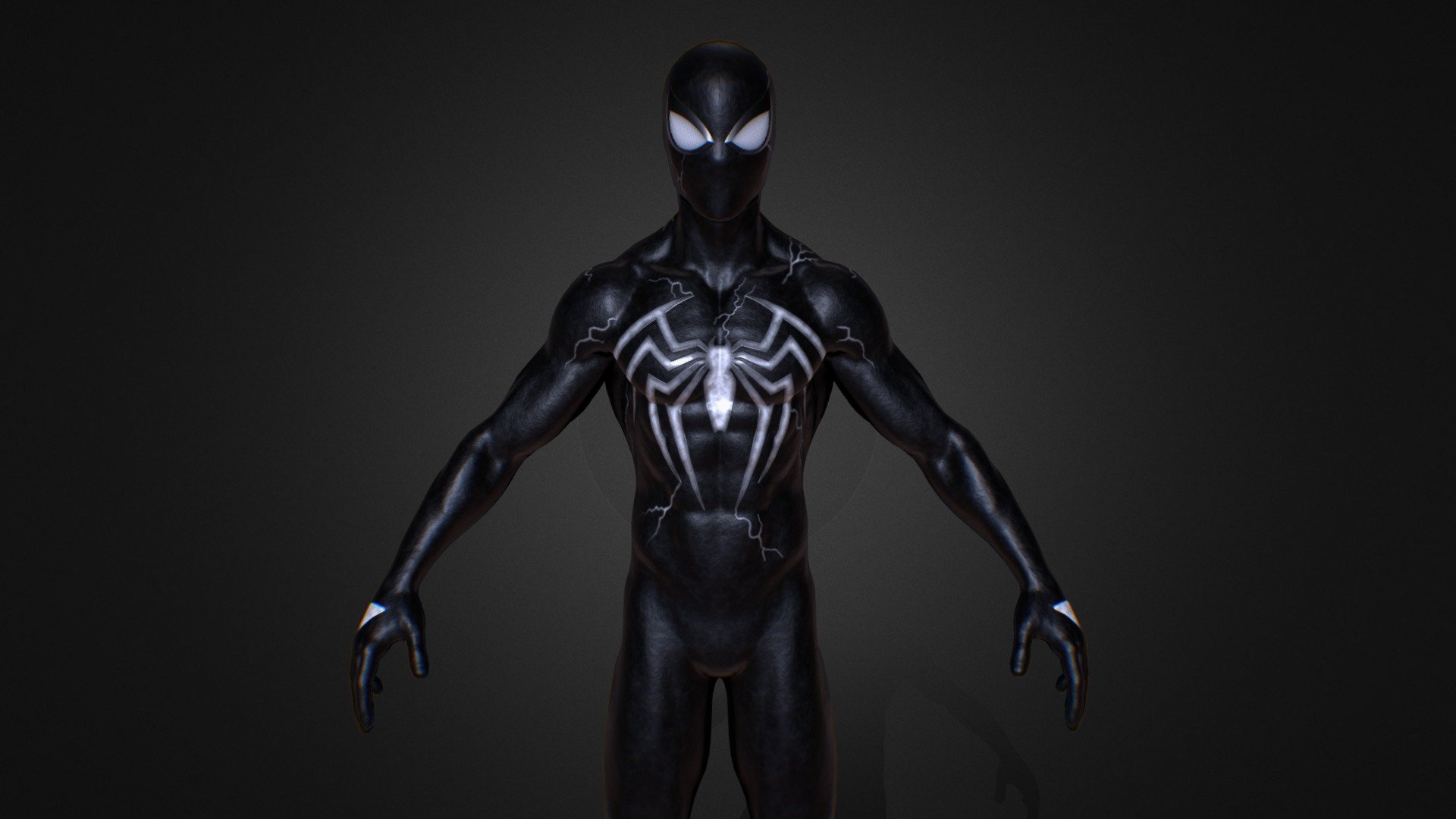 TO PURCHASE THIS MODEL GO TO THIS LINK - https://www.artstation.com/marketplace/p/l9Vpl/spider-man-evil-symbiote-suit?utm_source=artstation&amp;utm_medium=referral&amp;utm_campaign=homepage&amp;utm_term=marketplace

Spiderman comic books character published by Marvel Comics. 




Model was made on Maya, Zbrush, substance painter and Blender . 

This model is designed by myself.

The model has a Spiderman_Evil_Symbiote_Suit

High quality texture work.

The model come with complete 4k textures and Blender, FBX And OBJ file formats 

The model has 2 materials each material contains 5 maps Basecolor, Roughness, Metalness, Normal and Ao

All textures and materials are included and mapped. (4k resoulutions)

No special plugin needed to open scene

The model can be rigg easily
