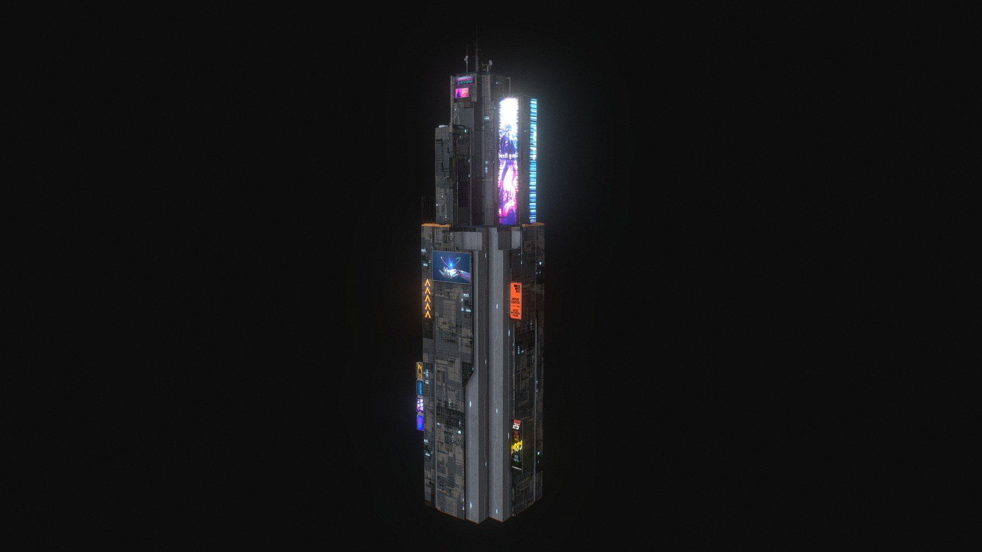 Cyberpunk Futuristic building Kitbash Bundle_011
more details in https://www.artstation.com/marketplace/p/K5YaP/scifi-building-cyberpunk-futuristic-building-kitbash-bundle