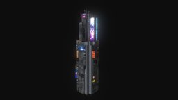 Cyberpunk Futuristic building Kitbash Bundle_011 scene, buildings, cyberpunk, fantastic, bundle, kitbash, sci-fi-building, scifiprops, scifimodels, scifibuilding, scifi, city