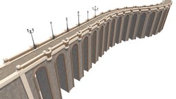 Modular Bridge & Street Lights / Lampposts train, road, walkway, railway, sidewalk, modular, bridge, vicgorian
