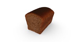 Sliced Bread food, bread, kitchen, dining, rye, photoscan, photogrammetry, model-46
