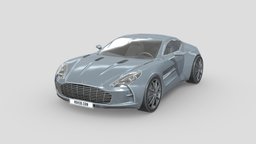 Low Poly Car - Aston Martin One-77 modern, vehicles, one, cars, drive, motor, fashion, speed, run, beautiful, astonmartin, one-77, jamesbond, sportcars, aston-martin, vehicle, car, sport, aston-martin-one, astonmartinone