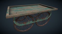 Hath Gaadi Thela prop, mumbai, game-model, props-game, props-game-assets, gameart, gameasset, gameready