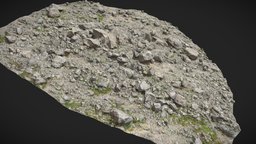 Mountain Rock Slope PBR Scan landscape, field, white, drone, detail, ground, mountain, big, huge, cliff, boulder, rubble, realistic, real, large, rocky, 8k, slope, grassland, realisim, photoscan, photogrammetry, 3d, blender, scan, stone, rock, noai