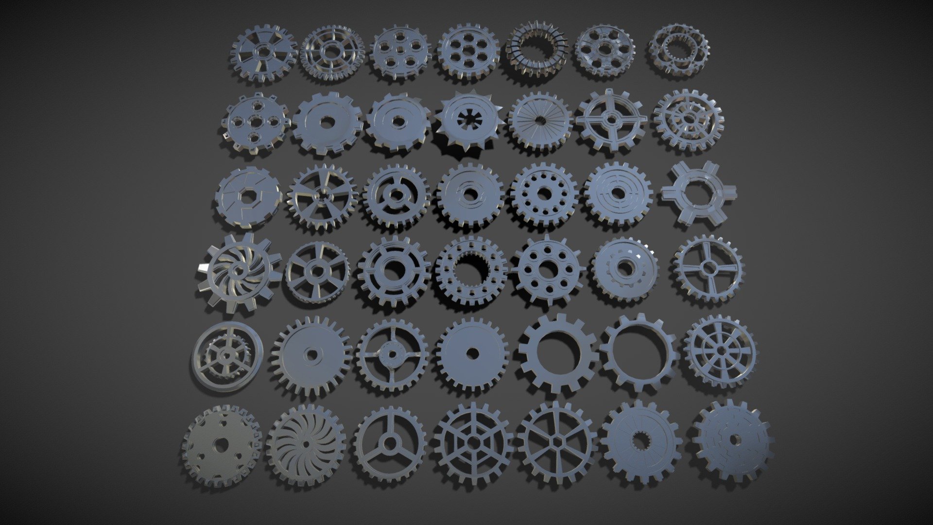 Get pack - https://www.artstation.com/a/15287

42 low poly gears

include max(2018), blend(2.8), fbx, obj and stl files

poly 54999

vert 53164