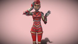 Red - Iron Suit Girl mechanic, armor, suit, rigging, mechanical, ironman, tech, robotic, rig, science, costume, sciencefiction, charactermodel, animegirl, techstars, science-fiction, hightech, rigged-character, rigged-and-animation, character, girl, scifi, sci-fi, female, characters, technology, animation, characterdesign, anime, rigged, robotsuit, ironsuit, metalsuit, techsuit