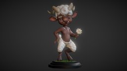 SculptJanuary18 // Pan sheep, pan, satyr, mythical, sculptjanuary18, sculptjanuary2018, character, creature, stylized, fantasy
