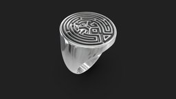 Westworld Maze Ring stl, jewellery, jewel, jewelry, fashion, prototype, silver, platinum, golden, maze, sterling, westworld, rapid-prototyping, sterlingsilver, ring, gold