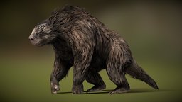 Megalonyx animals, dinosaurs, sloth, blender-3d, blender, blender3d, animal, monster, megalonyx, megalonyxjeffersonii, megaterium-de-tarapaca