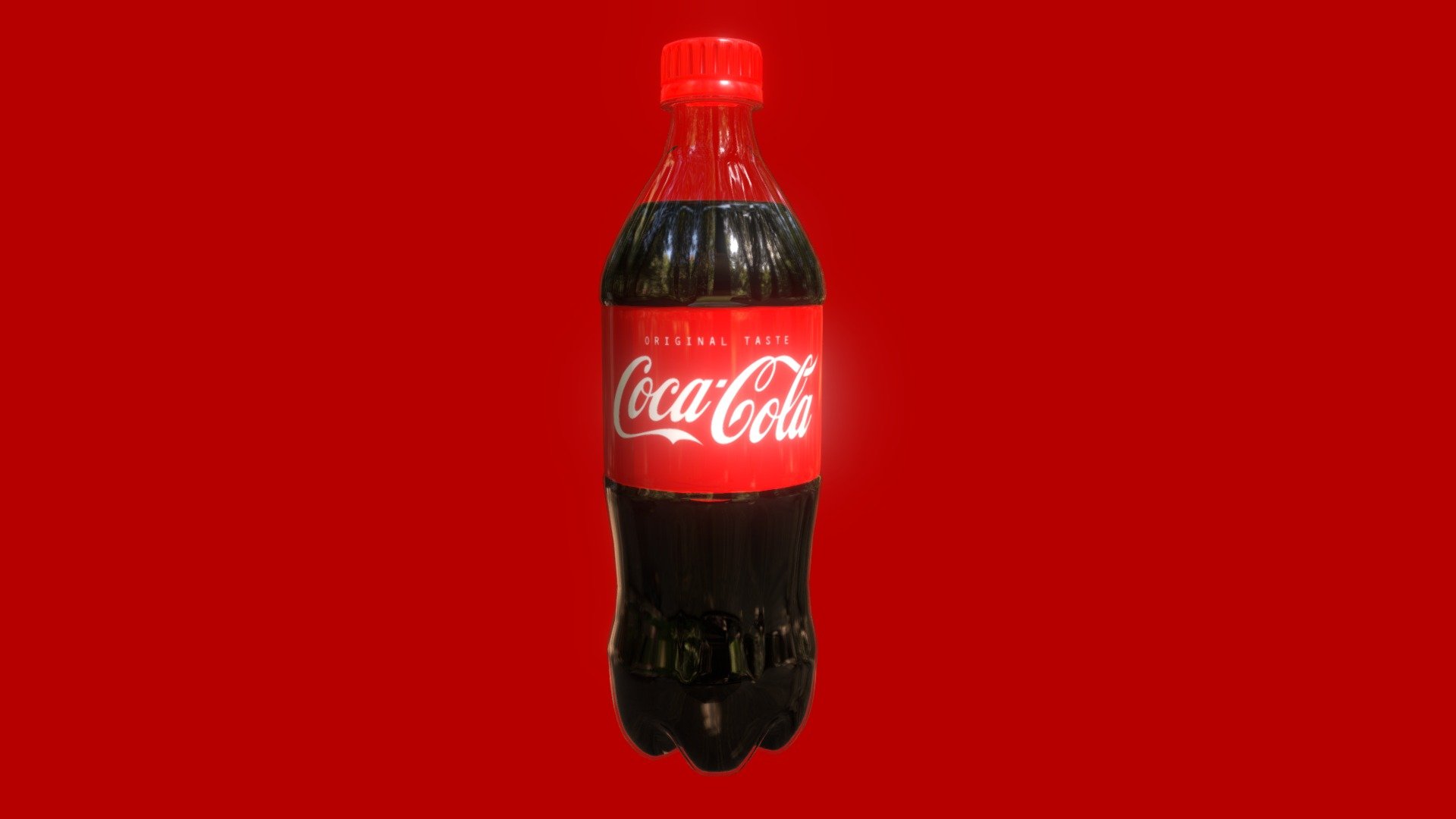 Coke bottle for packshot purposes. Great shape for gaming asset adaptation as well.