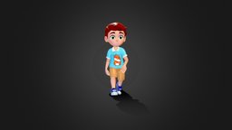 Little Boy Gaming Animation little, kids, baby, rigging, boy, children, game-ready, loepoly, littleboy, animatedcharacter, boycharacter, gameasset, humanoid-character, boy-body-base-mesh
