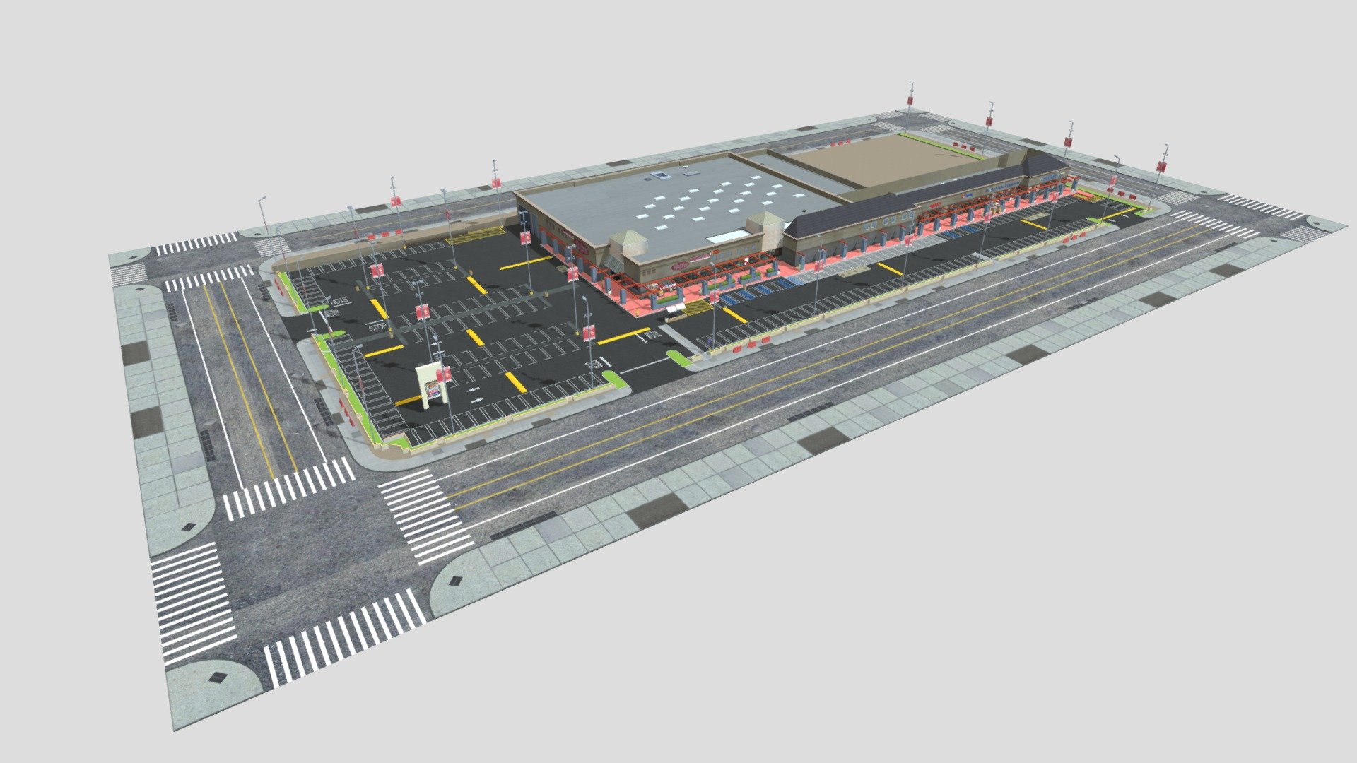 Retail Store
Originally created with 3ds Max 2015 and rendered in V-Ray 3.0. 

Please Vist
https://nuralam3d.blogspot.com/2021/04/retail-store.html

Total Poly Counts:
Poly Count = 43384
Vertex Count = 55248




All Image and Advertisement Banner Editable

There is a Vray 3.0 version included.

Model is placed at the origin

Clean and optimized models for a quick rendering

No plug-in required

Every part of the model named properly.

The model is Full UVW &amp; unwrapped.

Use 17 jpg Textures (Include PSD Files)

Unit Setup: Meter
Available in many formats
3ds Max 2015 V-Ray Ray 3.0
3ds
OBJ
FBX