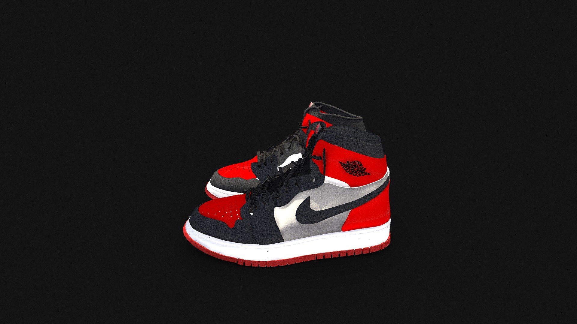 NIke Air Jordan 1 High 3d Model Made in blender by me.
Textures are also made by me.
Free to use if you credit me.