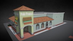 Polo Tropical - Miami tropical, restaurant, fastfood, pollo, citiesskylines, fast-food, steam, steamworkshop, colossalorder, pollo-tropical, pollo_tropical