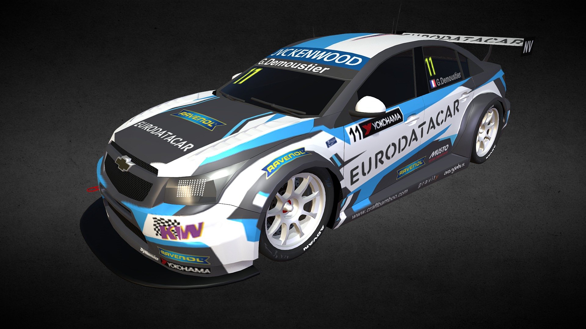 

Low poly

Optimized for games

11577 Points

12607 Polys

other formats (.dae, .fbx, .obj, .3ds)

uvmap (.PSD)

2 skins (eurodatacar, roal-motorsport)
        * https://skfb.ly/6nMJT

no interiors
