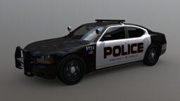 Dodge Charger Police (Low Poly) porshe, police, truck, nissan, land, bmw, gasoline, trailer, charger, traffic, transport, urban, road, dodge, mitsubishi, hummer, honda, mercedes, scania, suzuki, vehicle, car, city, street