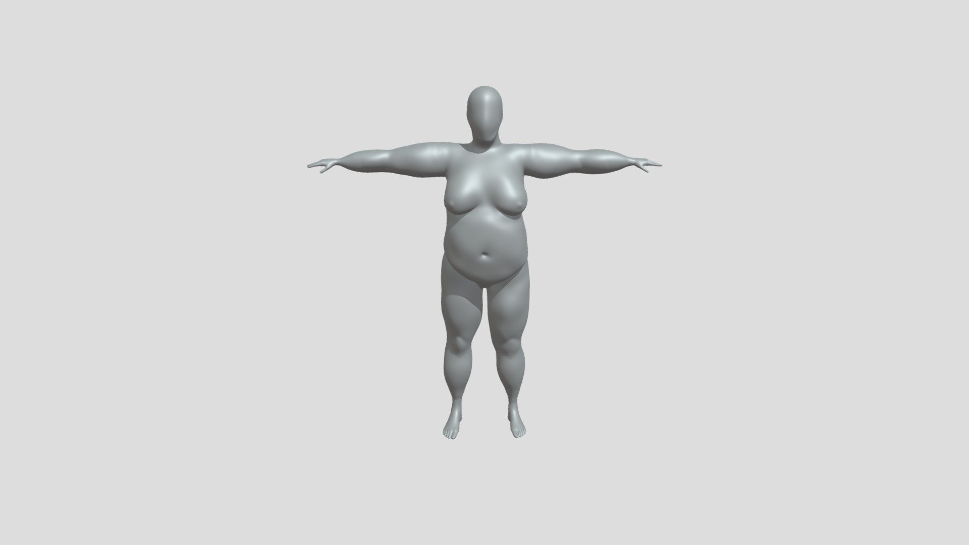 Female/woman character OBJ file created in Cinema 4d. Tested and works great in Mixamo animator. No materials applied.
