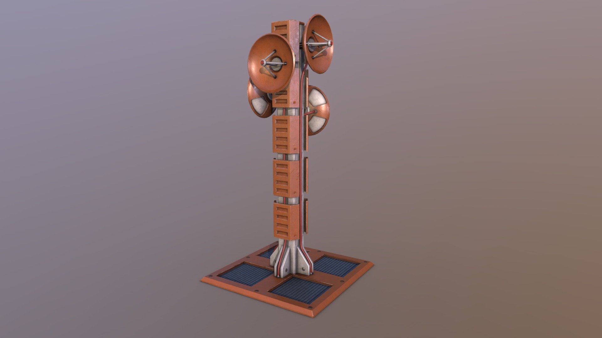 Sci Fi Satellite dish low poly and game ready 3D model

PBR 4K texture sets including -Base Color -Normal map -Metallic -Roughness -AO

Hope you like it, Be sure to check out my other 3D models if you get a chance