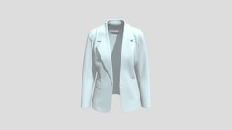 Women Blazer suit, shirt, fashion, women, jacket, top, clothes, coat, gown, outfit, garment, apparel, clo3d, marvelousdesigner, blazer, attire, outerwear, womenswear, formalwear, clothing, casualwear, clo, zprj, businesssuit