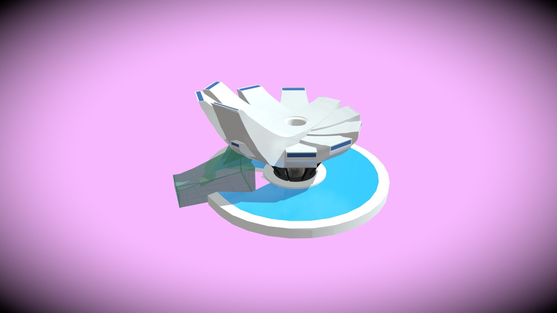 Modelled in blender 2.91. The Art Science Museum in Singapore