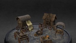 Empire Merchant Cart Examples warhammer, empire, cart, merchant