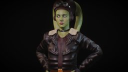 Hera Syndulla body, face, anatomy, , sss, , , ahsoka, woman, star-wars, ahsokatano, ahsoka-tano, girl, blender3d, starwars, female, rigged, noai