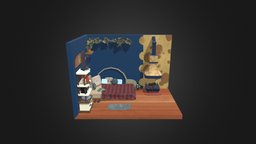 3D Cartoon Room Sample room, furniture, furniture3d, cartoon, withtextures