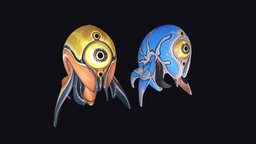 Trivalve Creature creatures, final, subnautica, fox3d