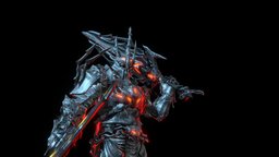 Dread Knight armor, soldier, 3dcoat, scythe, quixel, dread, roadkill, atslast, maya, helmet, substance-painter, low, zbrush, sword, dark, souls, 3dmax, knight