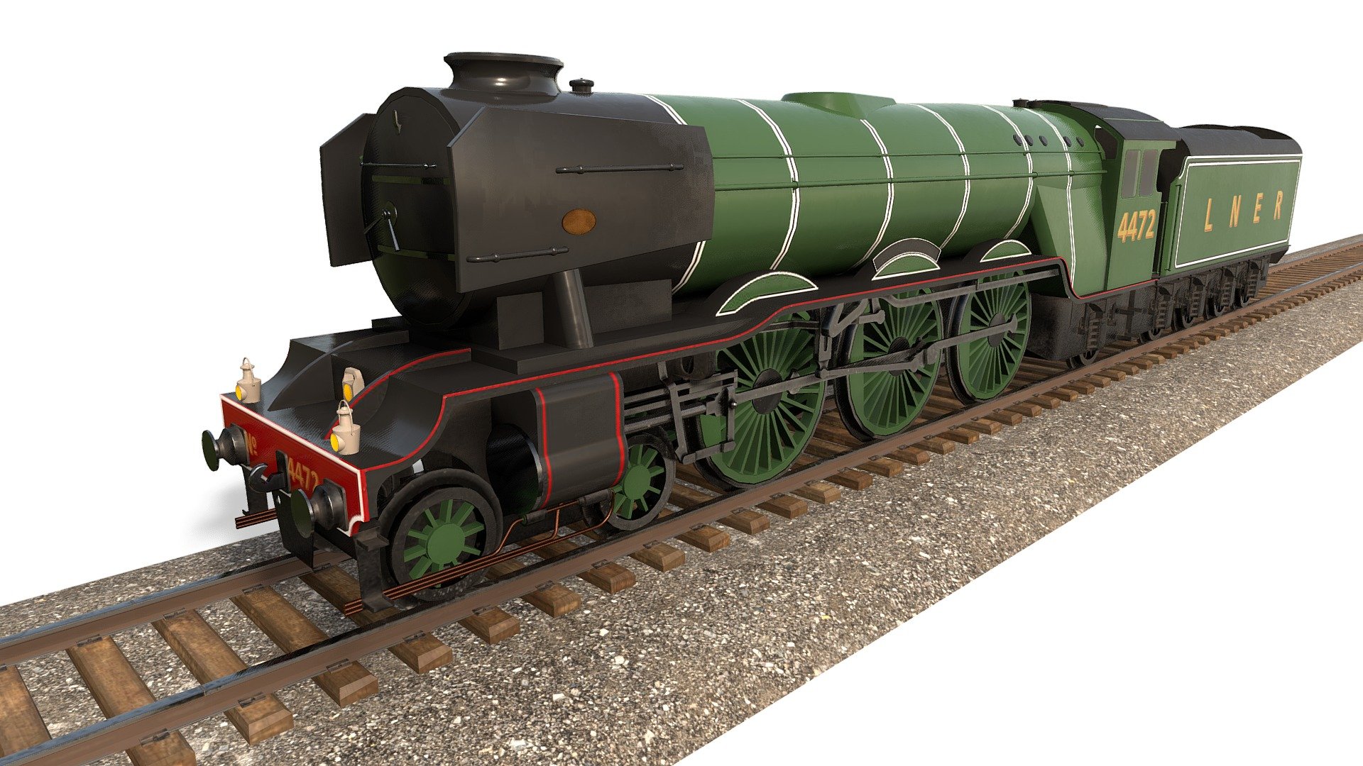 Flying Scotsman Steam Train
Joint based animation at 30fps over a 1 second loop.
PBR textures are at 8k but can easily be downsized as needed.

Blender file added as a additional file and available after purchase as seen in the image below





Realtime ready Flying Scotsman Steam Train, setup with PBR textures &amp; clean topology for use in 3d development. 

Check out our Main Collections

More in our Trains Collections

More in our City Collections