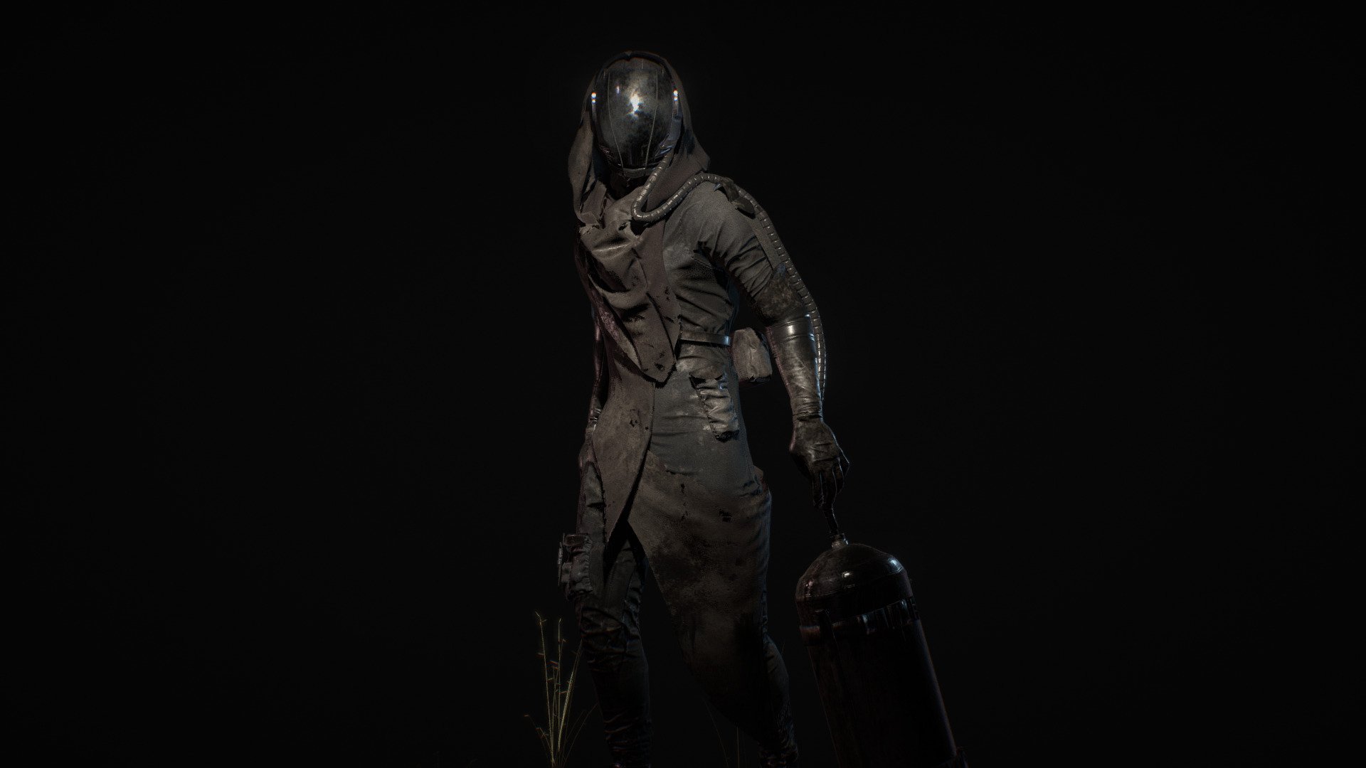 Last character for my free-time project EATEN, I've based the concept on a lonely, wandering explorer in a inhospitable wretched land
Software used:
-Zbrush for base sculpt, helmet concept and props
-Marvelous Designer 5 for cloths
-xNormal for baking maps
-Substance Painter for texturing
-Blender for retopology, rig and pose
-Photoshop CS6 for textures and post-processing
-Cycles for rendering.
OTHER LINKS:
-Behance: https://www.behance.net/domenicodalisa
-Artstation: https://www.artstation.com/artist/domenicodalisa
-Sketchfab: https://sketchfab.com/domenicodalisa
-Twitter: https://twitter.com/domenicodalisa
-Patreon: https://www.patreon.com/domenicodalisa
-Curioos: https://www.curioos.com/domenicodalisa