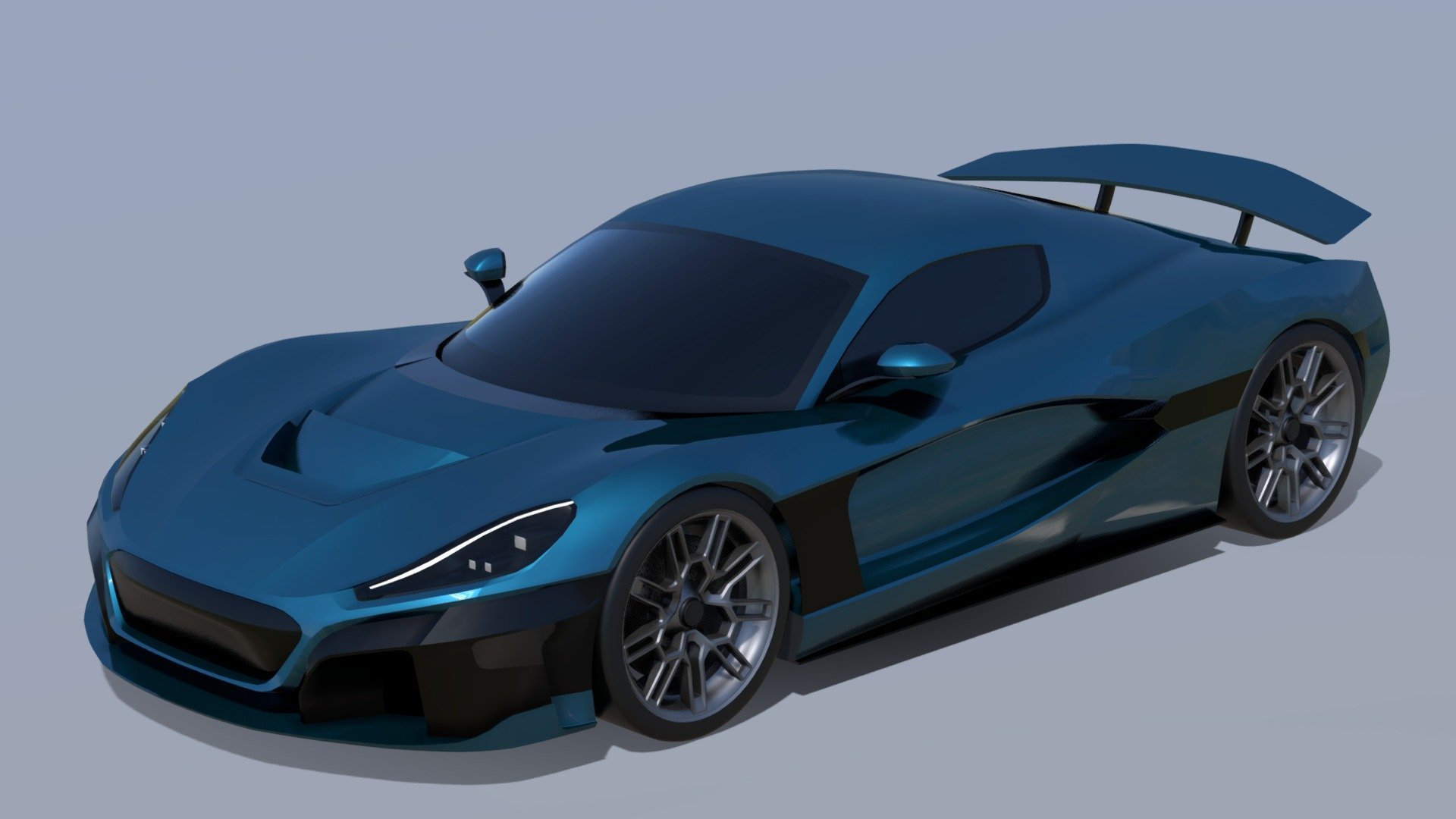 worlds fastest production electric car ! nice

very cool car

<20k tris without wheels